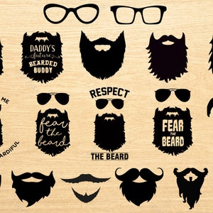 Bart SVG, Moustache SVG, Hipster SVG, Brille SVG, Vatertag SVG, coole Bart SVG, Bart Schneidedatei, Bart Eps, Bart PNG, Scal