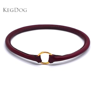 Dünnes Rolle Leder Haus Halsband - Tag Halsband - ID Hundehalsband