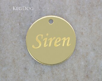 Custom Engraved Dog Tag - Dog's Name Tag