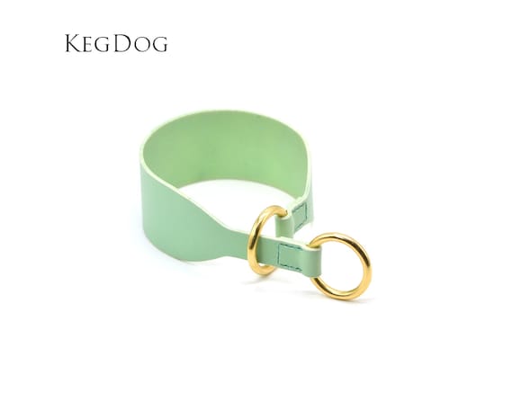 Wide Leather Hound Collar – Semi Slip, Sighthound Collar