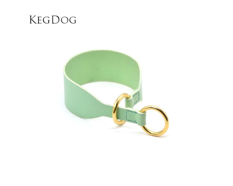 Wide Leather Hound Collar – Semi Slip, Sighthound Collar image 1