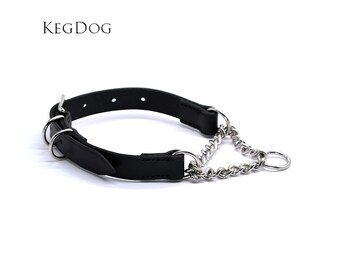 Martingale Hundehalsband Aus Echtem Leder | 2,5 Cm Breit, Verstellbar 17–50,8 Cm, Mit D-Ring
