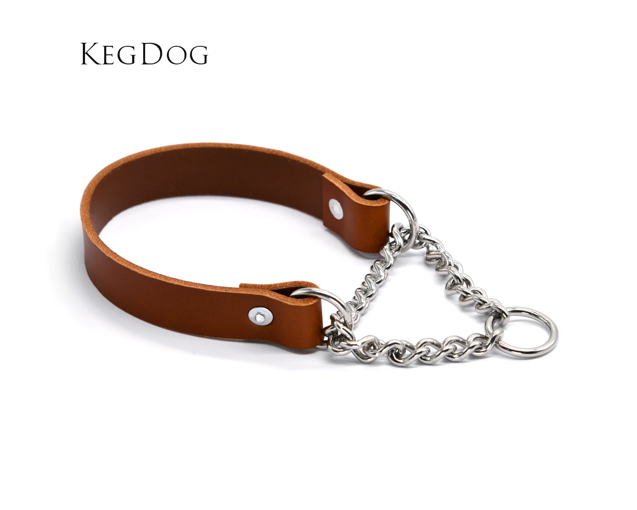 Vibrington Martingale Hundehalsband Aus Leder - Verstellbar, 3,8 Cm Breit, Für Große Hunde