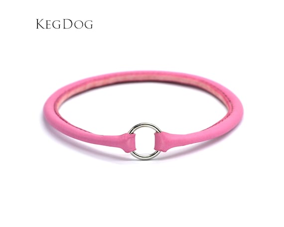 Thin Rolled Leather House Collar Tag Collar ID Dog Collar - Etsy