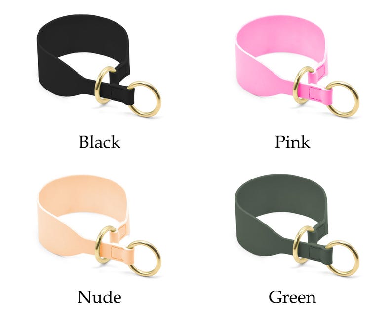 Wide Leather Hound Collar – Semi Slip, Sighthound Collar image 3