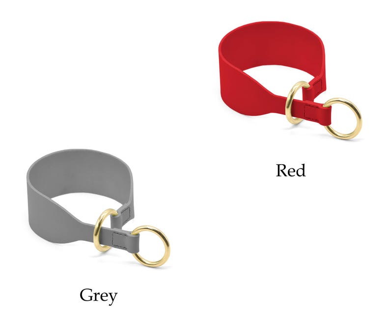 Wide Leather Hound Collar – Semi Slip, Sighthound Collar image 5