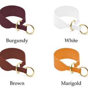 Wide Leather Hound Collar – Semi Slip, Sighthound Collar image 2