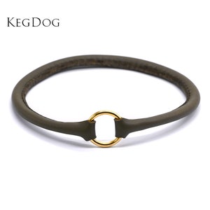 Dünnes Rolle Leder Haus Halsband - Tag Halsband - ID Hundehalsband