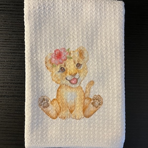 Safari Baby Tiger Tea Towel