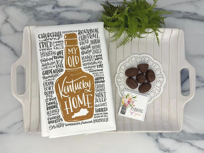 EllieandIssa My Old Kentucky Home Kitchen Tea Towel - Thumbnail 4