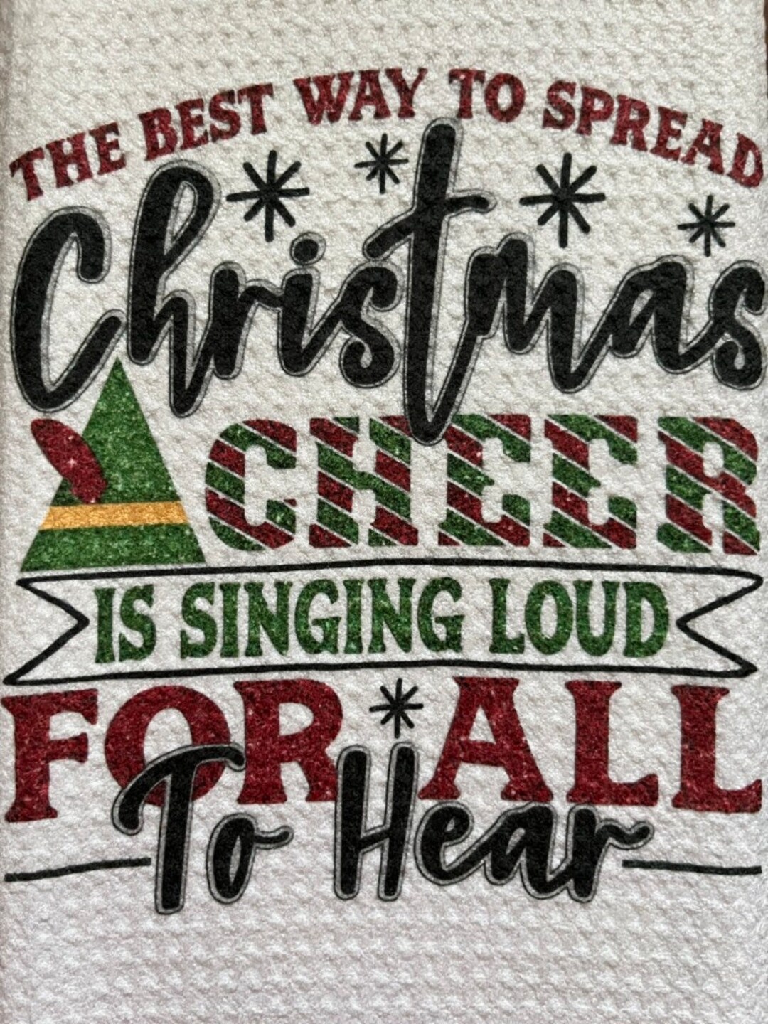 The Best Way to Spread Cheer is Singing Load for All to Hear White ...