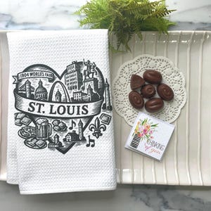 St. Louis Souvenir Travel Towel | All Things St. Louis | The Lou Celebration | Guest Towel | The Saint Louis Arch Souvenir