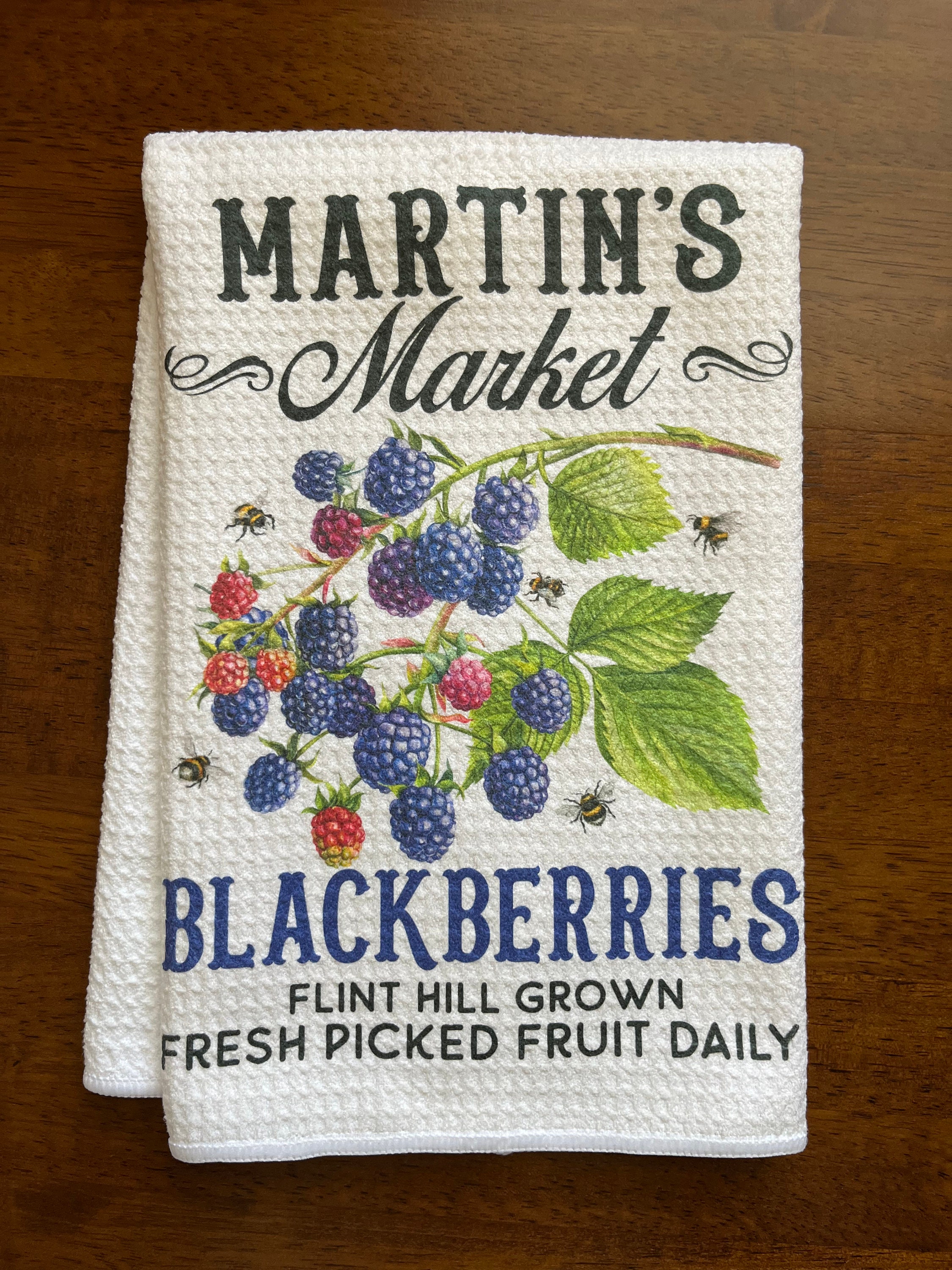 Blackberry round hand towel, farmhouse blackberries decor, Provence black  fruits kitchen towels,kitchen gift for her - NORDLINEN