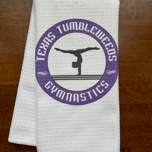 Texas Tumbleweeds White Decorative Printed Waffle Athletic Sweat & Tea Towel