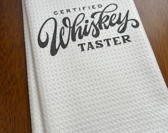 Zertifizierte Whisky-Schnupper Kentucky Bourbon Waffel Weave Bourbon Geschirrtuch, Bar Handtuch Bourbon Spur Souvenir