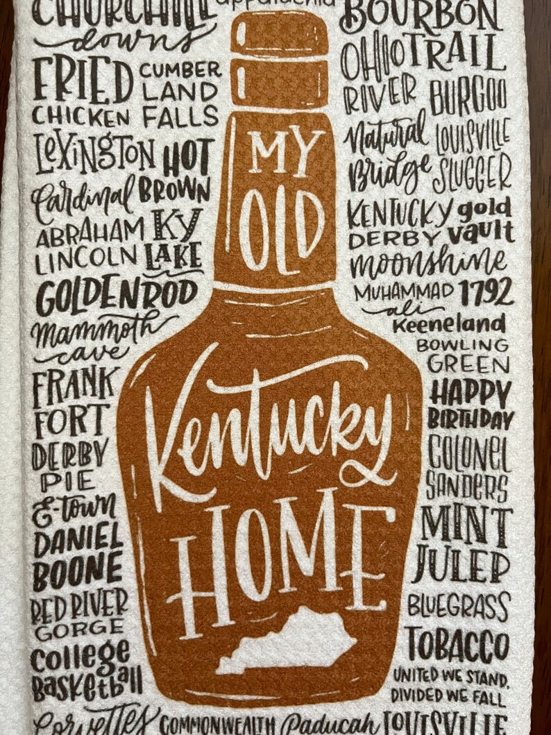 EllieandIssa My Old Kentucky Home Kitchen Tea Towel - Thumbnail 2