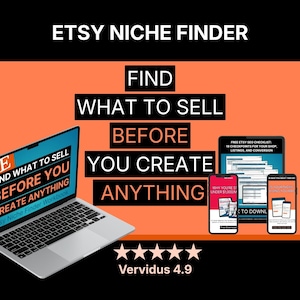 Etsy Niche Finder Workbook | How to Sell on Etsy | Seller Guide | Etsy Shop Ideas | What to Sell | Digital Download