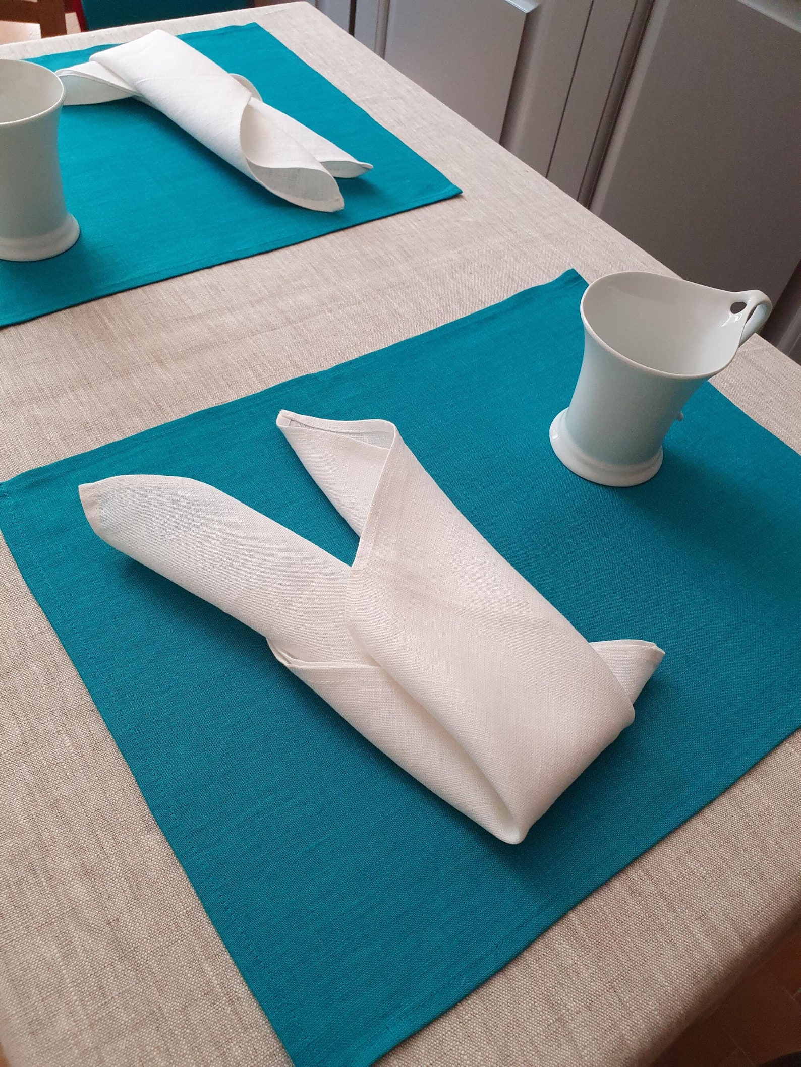 Linen placemats placemat set Table mats Cloth place mat Etsy