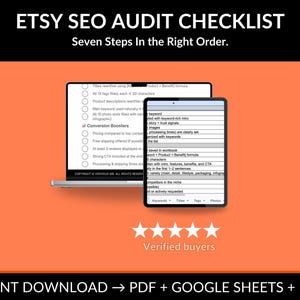 Etsy SEO Audit Checklist – Sell on Etsy Guide, Optimize Titles, Tags & Descriptions, Rank Higher