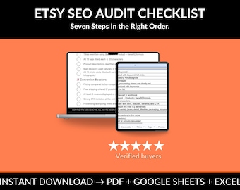 Etsy-SEO-Checkliste – Leitfaden für den Verkauf auf Etsy, Titel, Tags und Beschreibungen optimieren, besseres Ranking erzielen