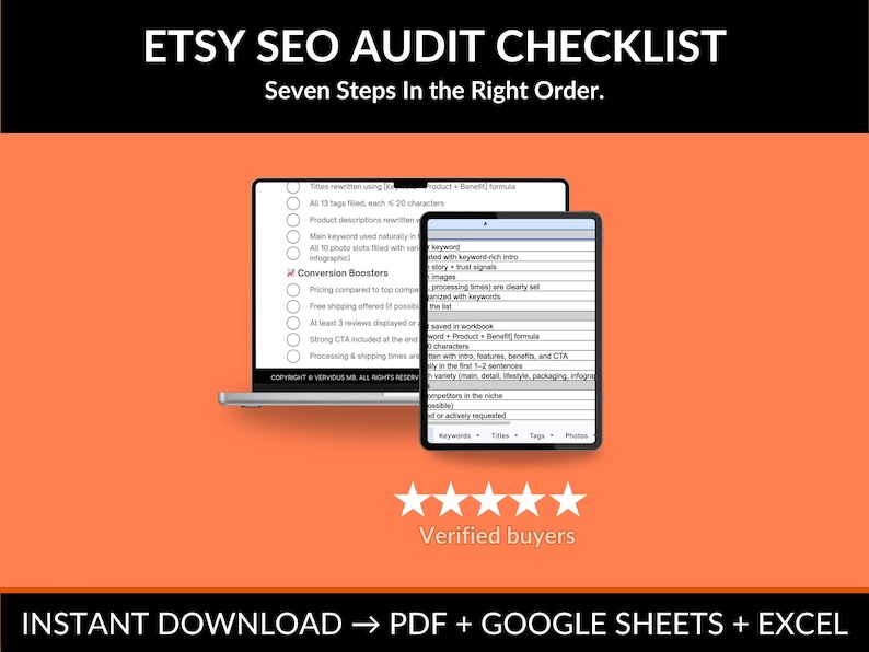 Etsy SEO Audit Checklist – Sell on Etsy Guide, Optimize Titles, Tags & Descriptions, Rank Higher image 1
