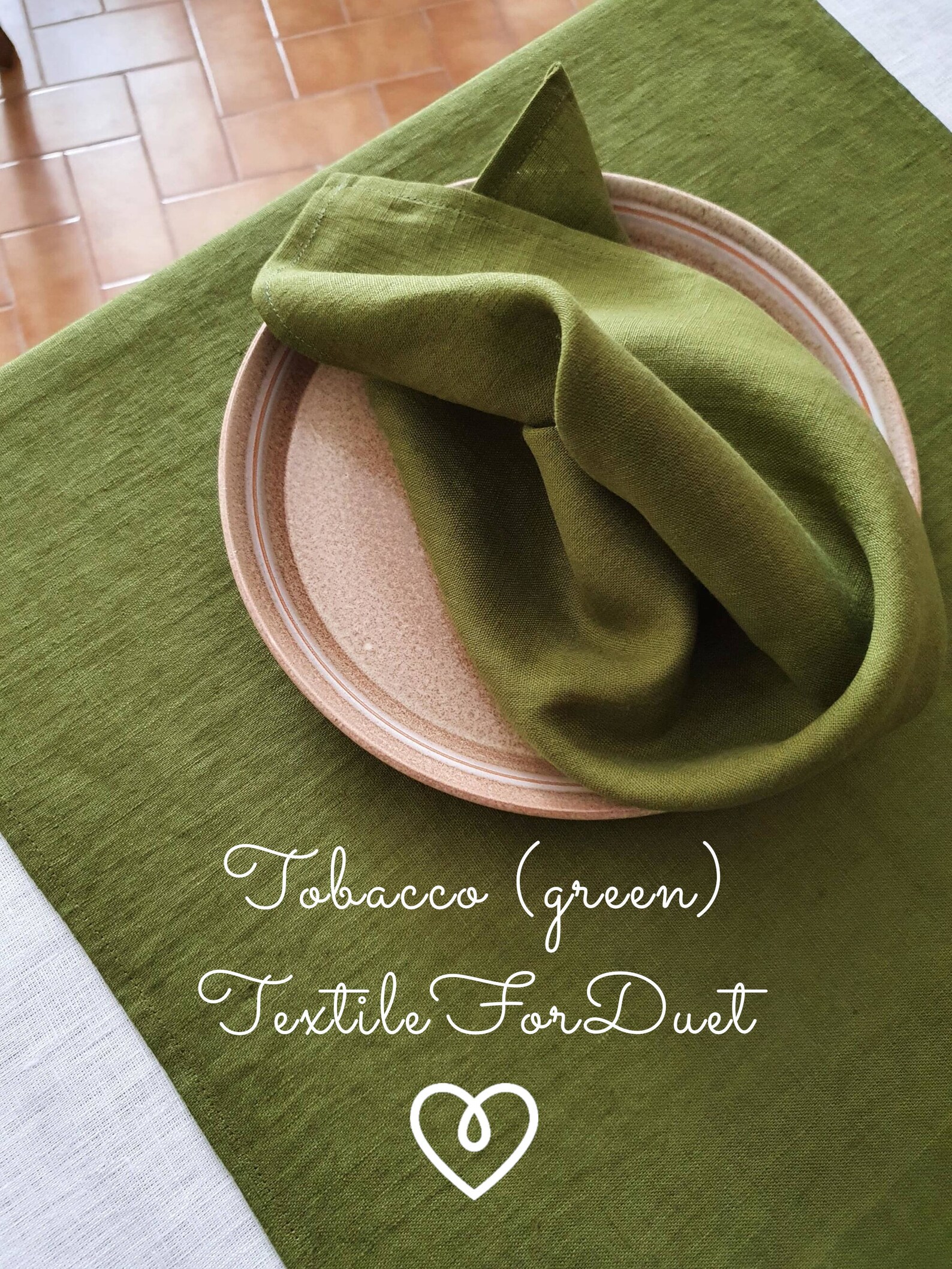 Red linen placemats dining table mats Cloth place mat set Etsy