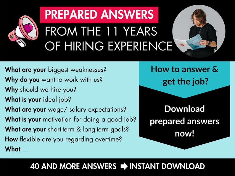 Job Interview Guide | Answer Tricky Questions | 40 Sample Answers | How ...