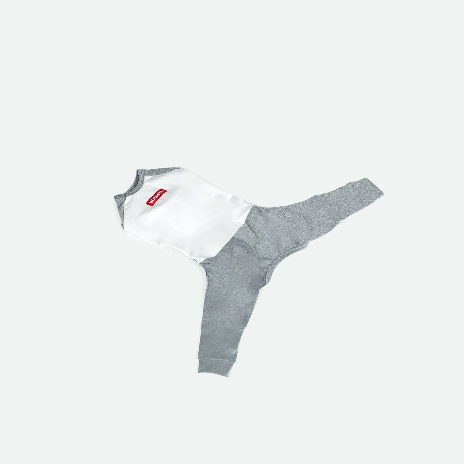 vemvem® ballet: slim heat neckless - raglan grey for italian greyhound vemvem® ballet: slim heat neckless - raglan grey for italian greyhound