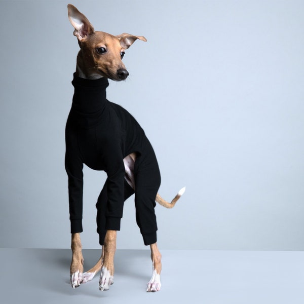 vemvem® Ballet: Slim Heat - Black for Italian greyhound & Whippet