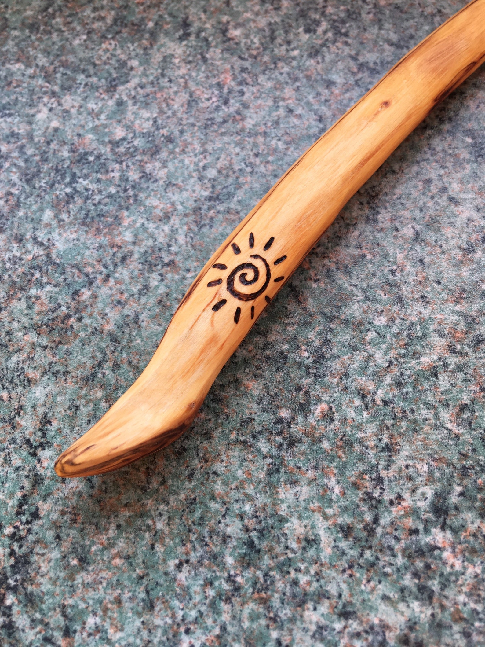 Birch wood Shamanic Healing Wand Hand carved in Dorset Etsy