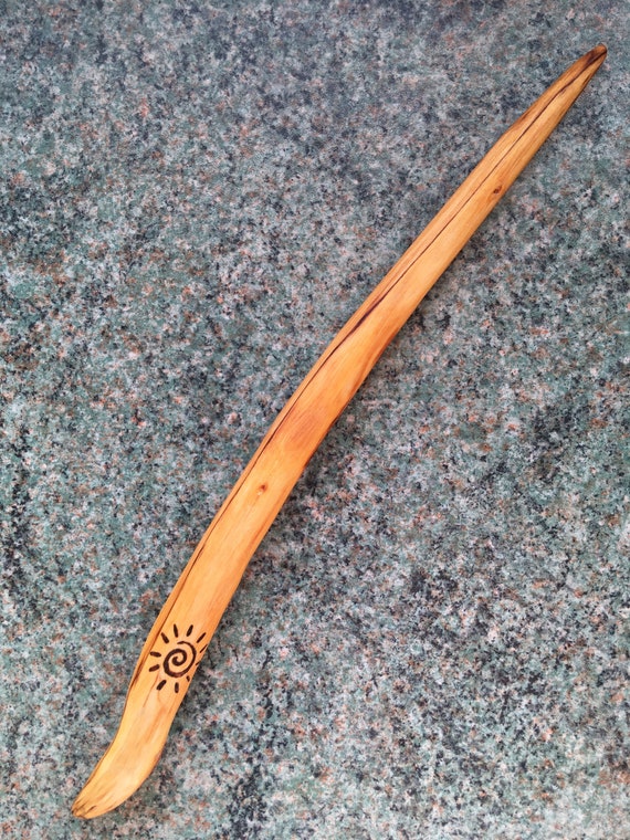Birch wood Shamanic Healing Wand Hand carved in Dorset Etsy