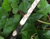 Holly wood Athame Sidhe Blade- hand Carved Fire, Protection and strength