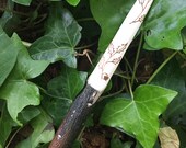 Holly wood Athame Sidhe Blade- hand Carved Fire, Protection and strength