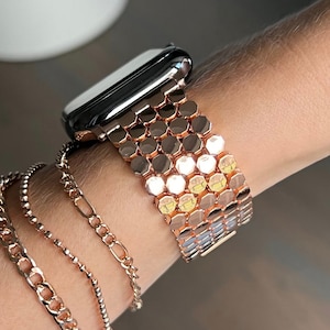 Rose Gold Apple Watch Band 41mm Women Apple Watch strap 40mm iWatch Band 42mm iWatch Strap 44mm