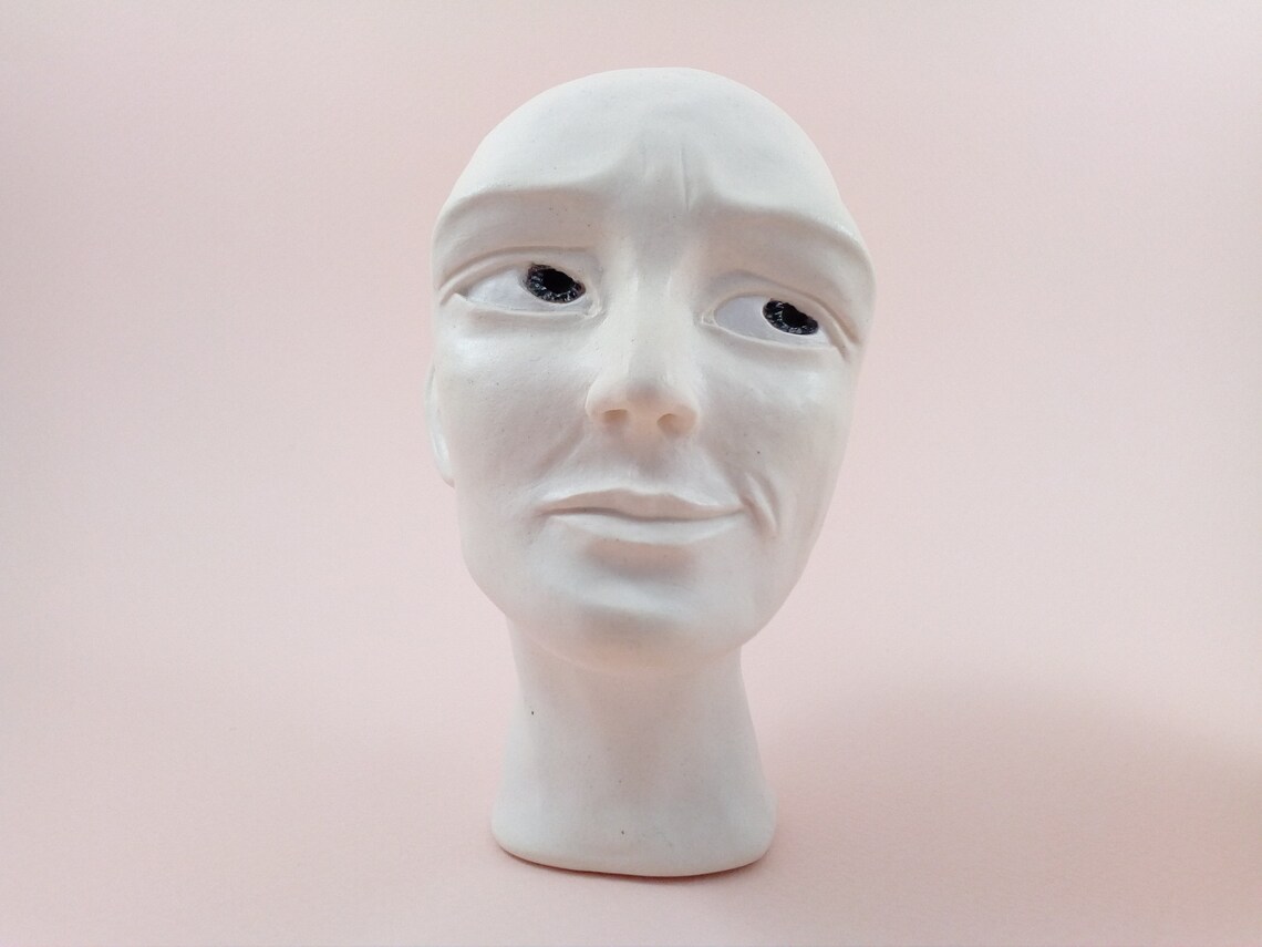 Ceramic sculpture. Ceramic head. Handmade ceramics. Ceramic Etsy