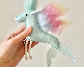 Ponymermaid puppet / cake topper for Mimiki puppet theatre