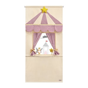 Heather gold pompom Puppet doorway theatre by MIMIKI