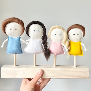 Custom Family puppets set for Mimiki puppet theatre