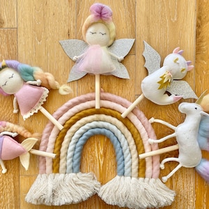 Mix and Match Rainbow Fairy Unicorn Mermaid Princess Dragon for Mimiki puppet theatre