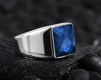 Blue Zircon Ring - Etsy