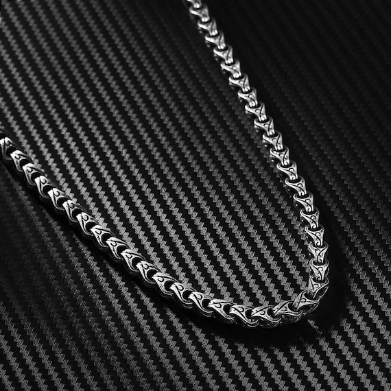 Men Silver Chain Necklace Handmade Sterling Silver Necklace