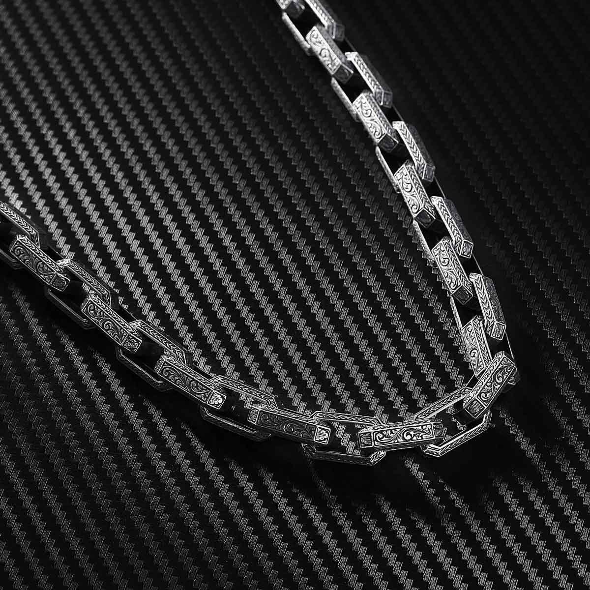 Silver Chino Link Chain | Genuine 925 Sterling Silver | Lirys Jewelry 8.7mm / 16