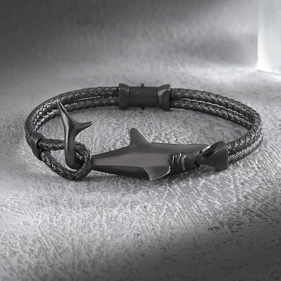 Silver shark best sale bracelet