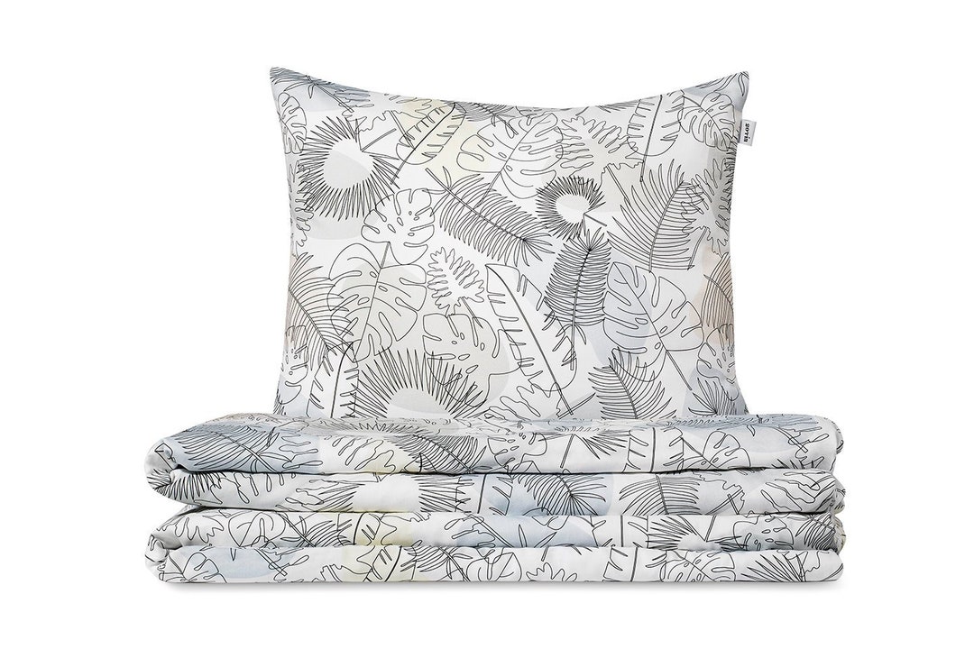 Cotton Bedding Set With Jungle Print Duvet Cover Pillow Cases Etsy UK