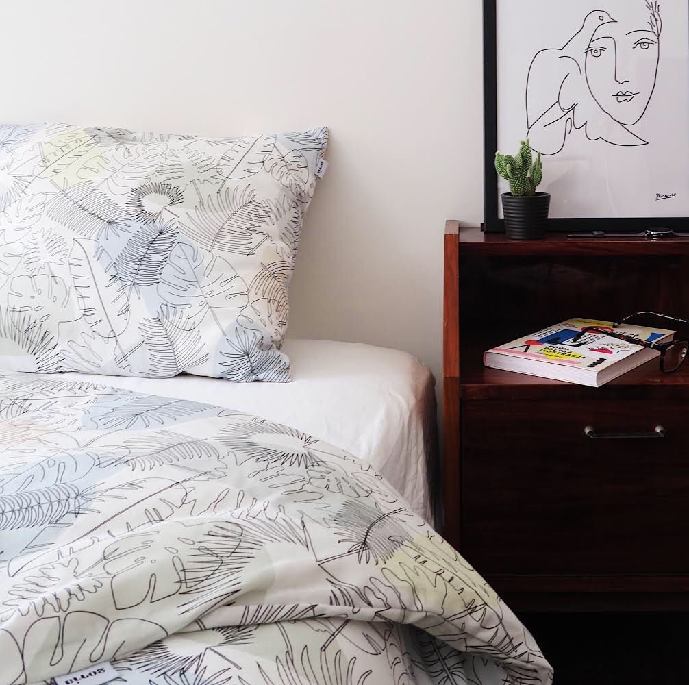 Cotton Bedding Set With Jungle Print Duvet Cover Pillow Cases Etsy UK