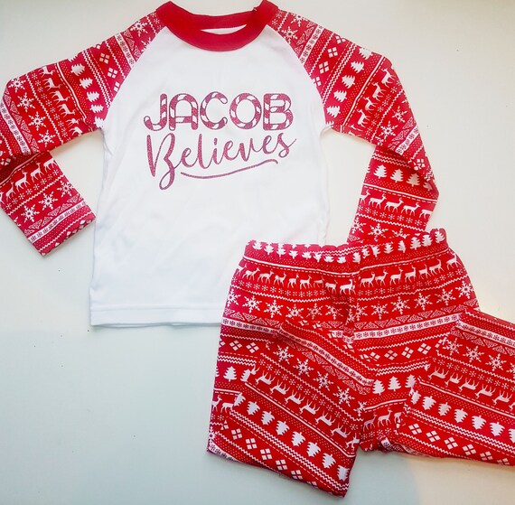 personalised christmas pjs