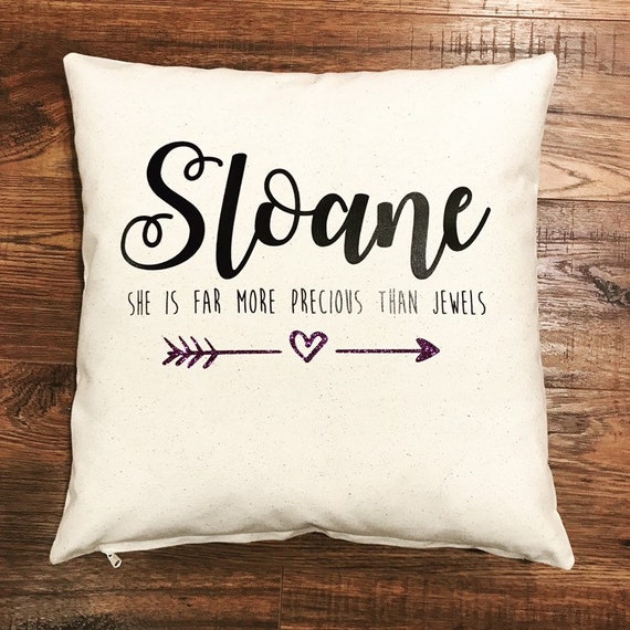 Personalized Baby Name Pillow Etsy
