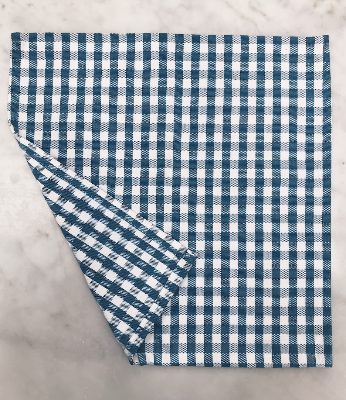 Blue and White Gingham Napkins Cloth Napkins set of 4 Etsy