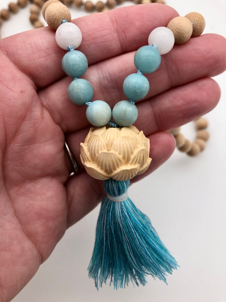 Blue Lotus Mala Kit make your own high quality mala image 2