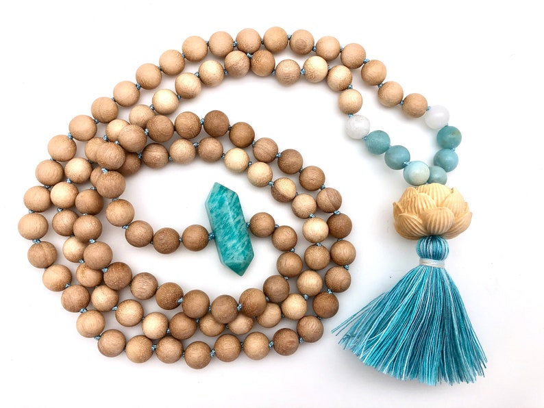 Blue Lotus Mala Kit make your own high quality mala image 3